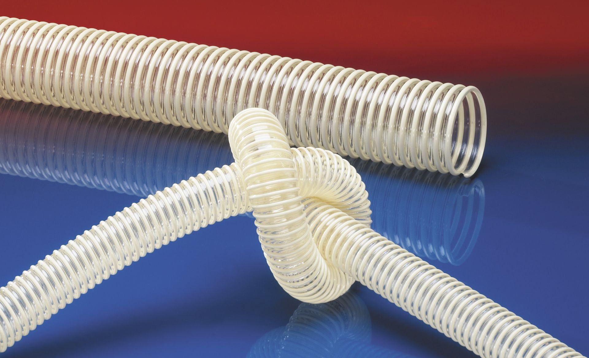NORRES Lightweight Food-Grade Ducting Hose for Granulate and Gases 3 ID 50 ft